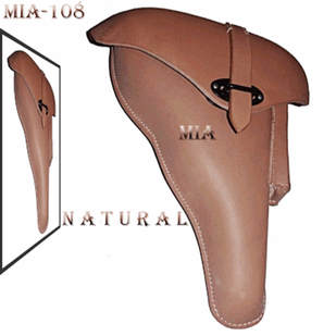 GERMAN WWII P38 HARDSHELL NATURAL LEATHER HOLSTER 