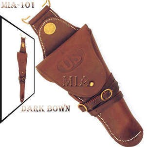 COLT M1912 US CAVALRY HOLSTER FOR COLT M1912 PISTOL-DARK BROWN
